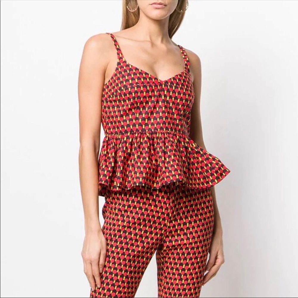 La Doublej printed peplum top!